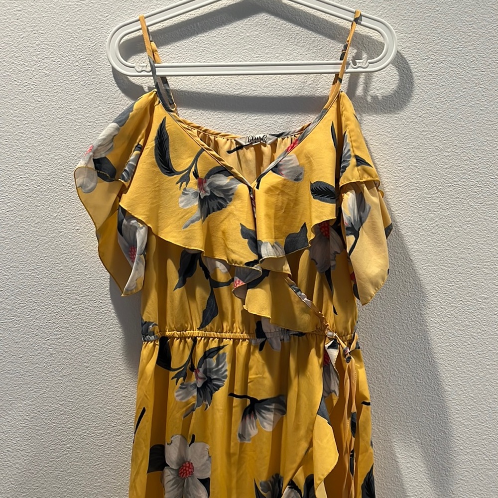 Floral wrap dress